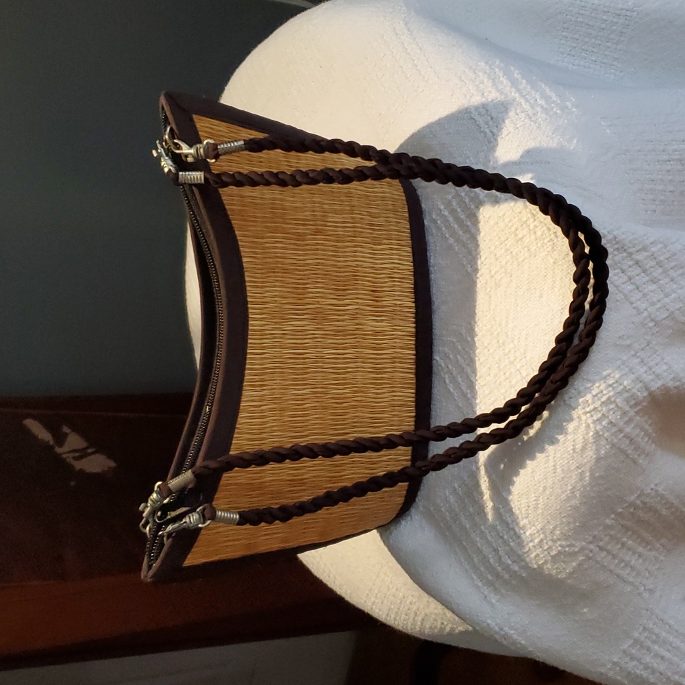 Baskets Of Cambodia Brown and Tan Women's Shoulder Bag